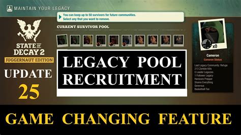 Good day! I'm playing a Standard difficulty, Builder leader at Providence Ridge. . Legacy pool state of decay 2